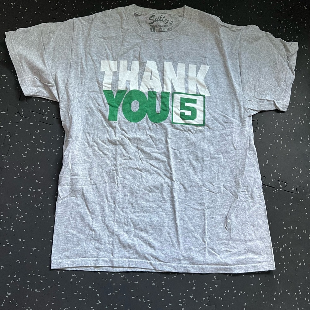 Boston Celtics - Thank you 5 shirt - Kevin Garnett